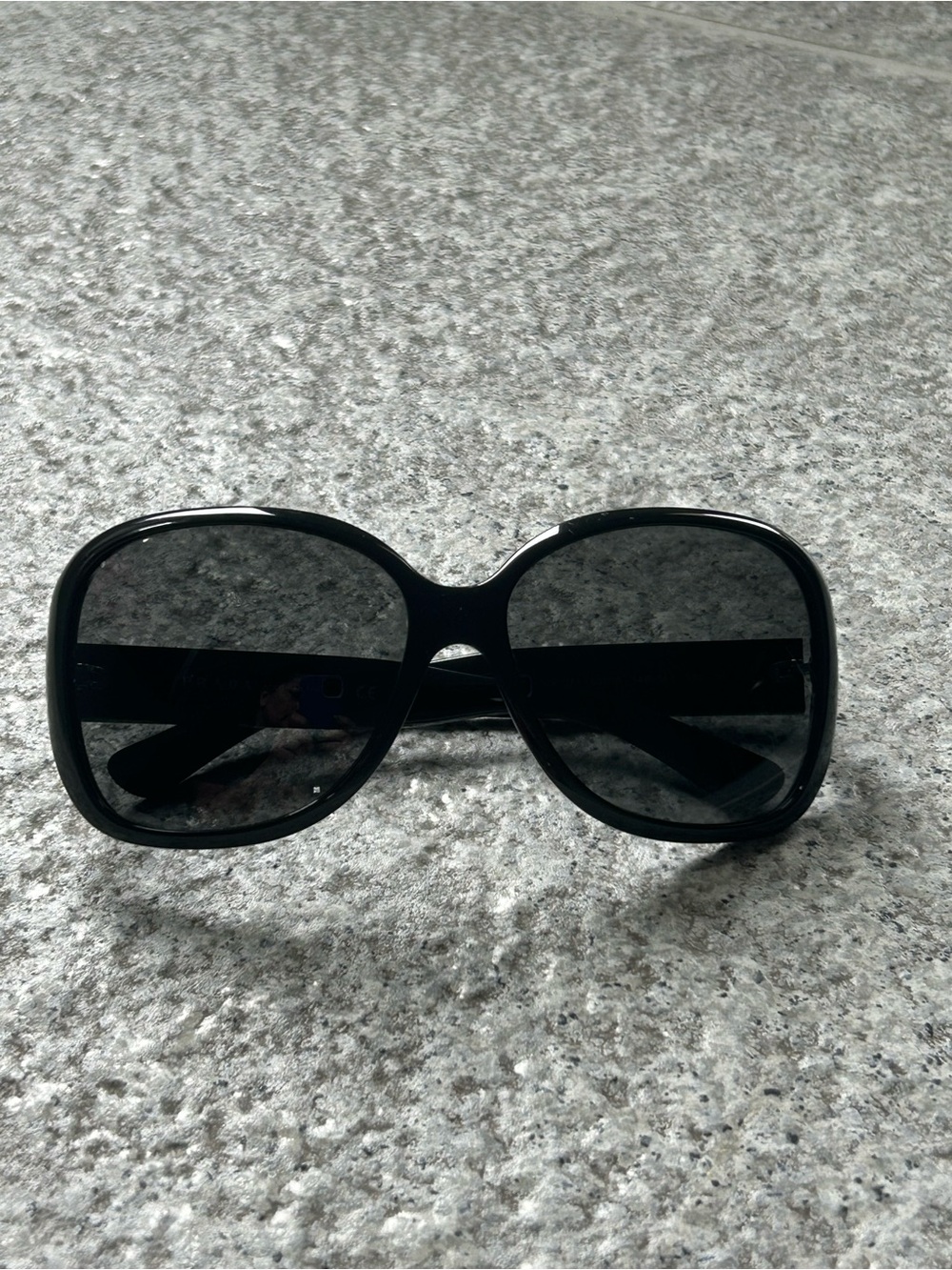 PRADA Black Sunglasses SPR 27M 1AB-1A1 EUC